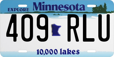 MN license plate 409RLU
