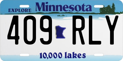 MN license plate 409RLY