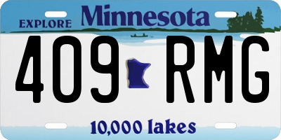 MN license plate 409RMG