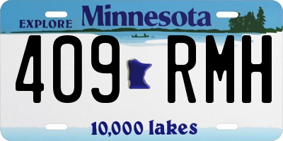 MN license plate 409RMH