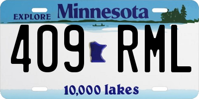 MN license plate 409RML