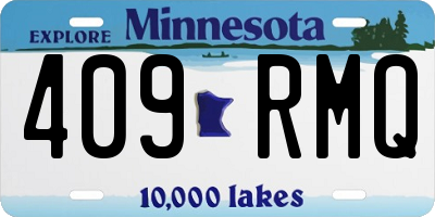 MN license plate 409RMQ
