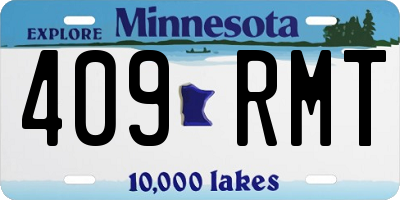 MN license plate 409RMT