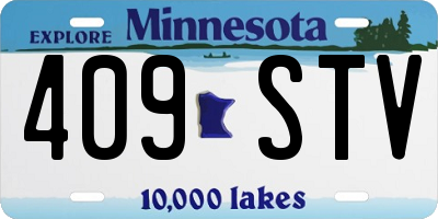 MN license plate 409STV
