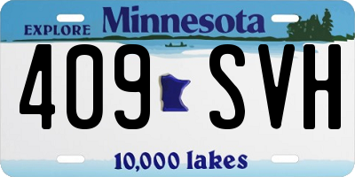 MN license plate 409SVH