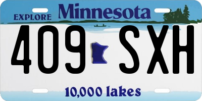 MN license plate 409SXH