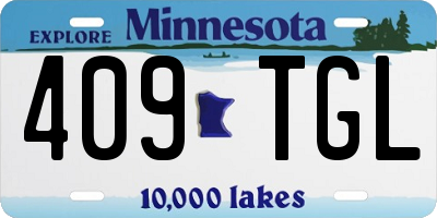 MN license plate 409TGL