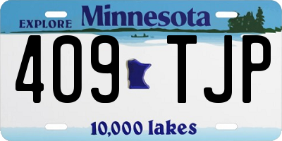 MN license plate 409TJP