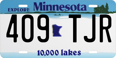 MN license plate 409TJR