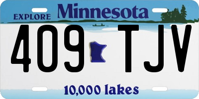 MN license plate 409TJV