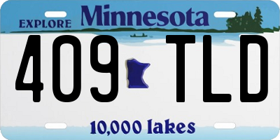 MN license plate 409TLD
