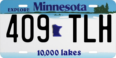 MN license plate 409TLH