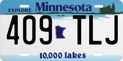 MN license plate 409TLJ