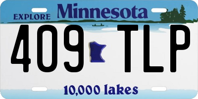 MN license plate 409TLP