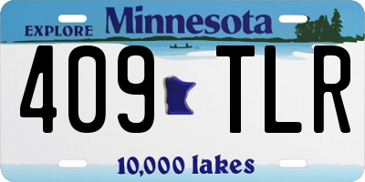 MN license plate 409TLR