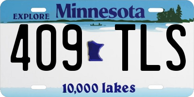 MN license plate 409TLS