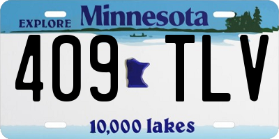 MN license plate 409TLV