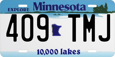 MN license plate 409TMJ