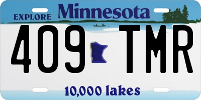 MN license plate 409TMR