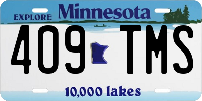 MN license plate 409TMS