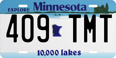 MN license plate 409TMT