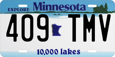MN license plate 409TMV
