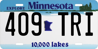 MN license plate 409TRI