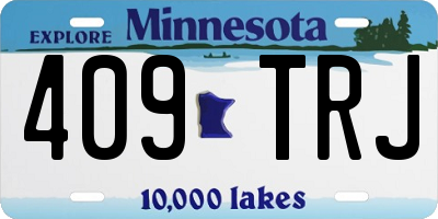 MN license plate 409TRJ