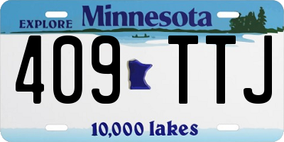 MN license plate 409TTJ