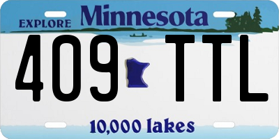 MN license plate 409TTL