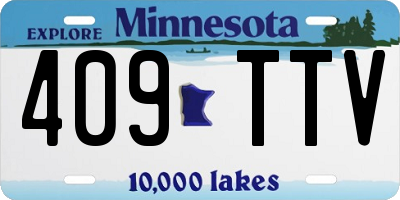 MN license plate 409TTV