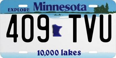 MN license plate 409TVU