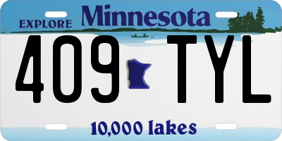 MN license plate 409TYL