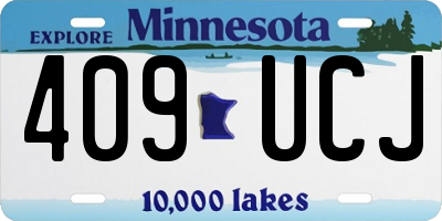 MN license plate 409UCJ