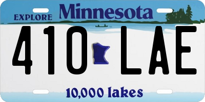 MN license plate 410LAE