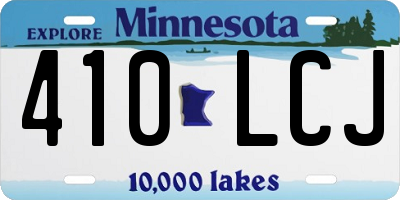 MN license plate 410LCJ