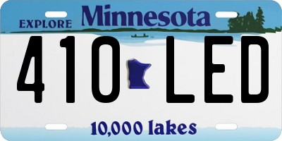 MN license plate 410LED
