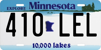 MN license plate 410LEL