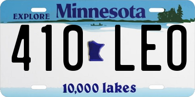 MN license plate 410LEO
