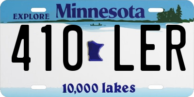 MN license plate 410LER