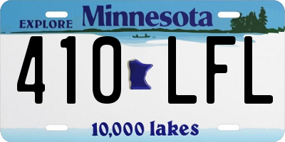 MN license plate 410LFL