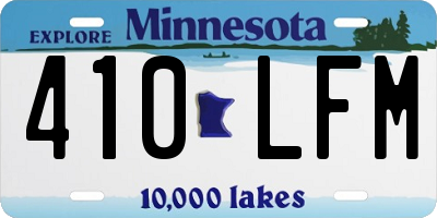 MN license plate 410LFM