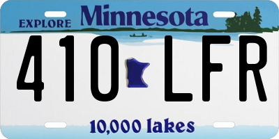 MN license plate 410LFR