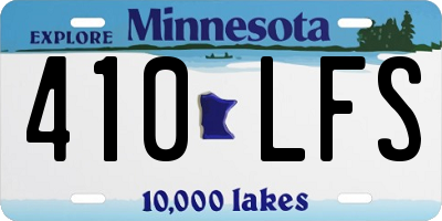 MN license plate 410LFS
