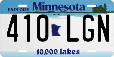 MN license plate 410LGN