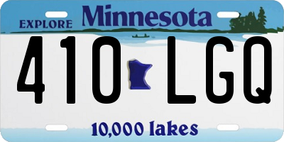 MN license plate 410LGQ