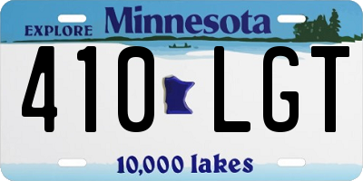 MN license plate 410LGT