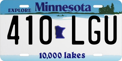 MN license plate 410LGU