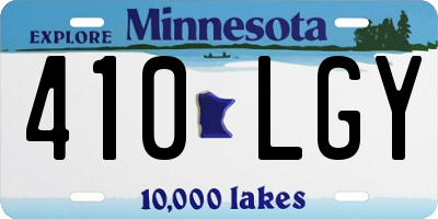 MN license plate 410LGY