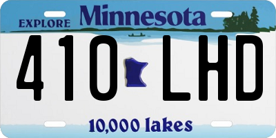 MN license plate 410LHD